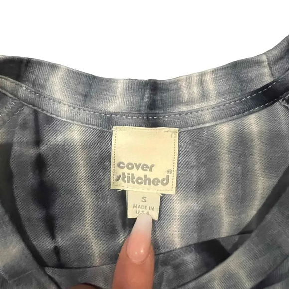 Cover Stitched Short Sleeves Crew Neck Tie-Dye T-Shirt‎ Size Small - Picture 2 of 5